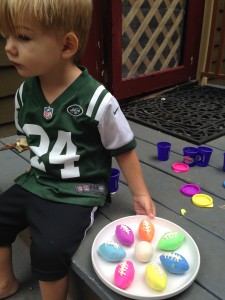 Theo's colorful footballs